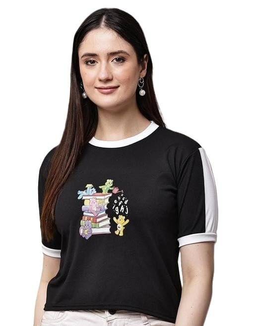 41t-wS56zEL.jpg Women Viscose Printed T Shirt - Image 1